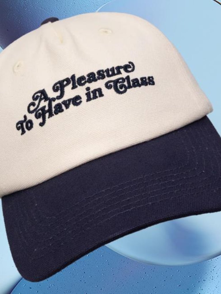 A Pleasure To Have In Class Embroidered Hat: Classroom Baseball Cap, Teacher Gif